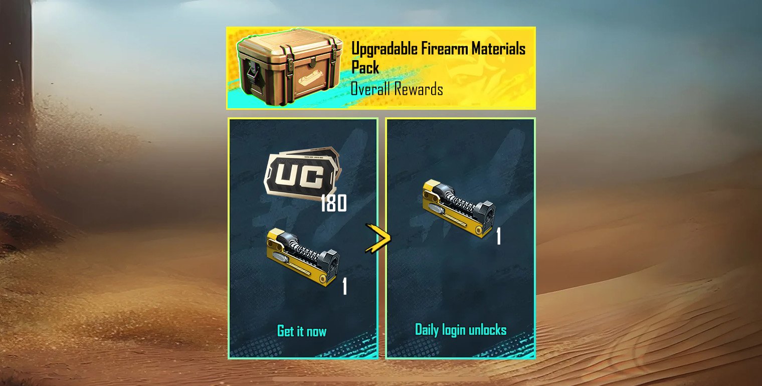 PUBGM 180 UC + 9 Material Parçası