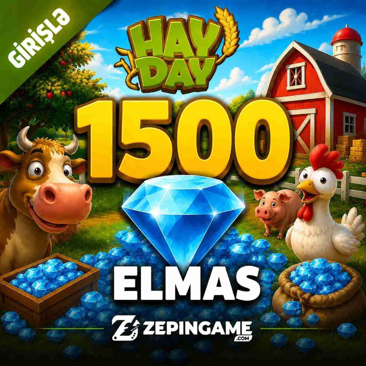 HayDay 1500 Elmas